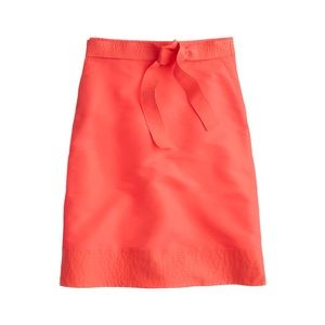 New J Crew Collection neon faille skirt